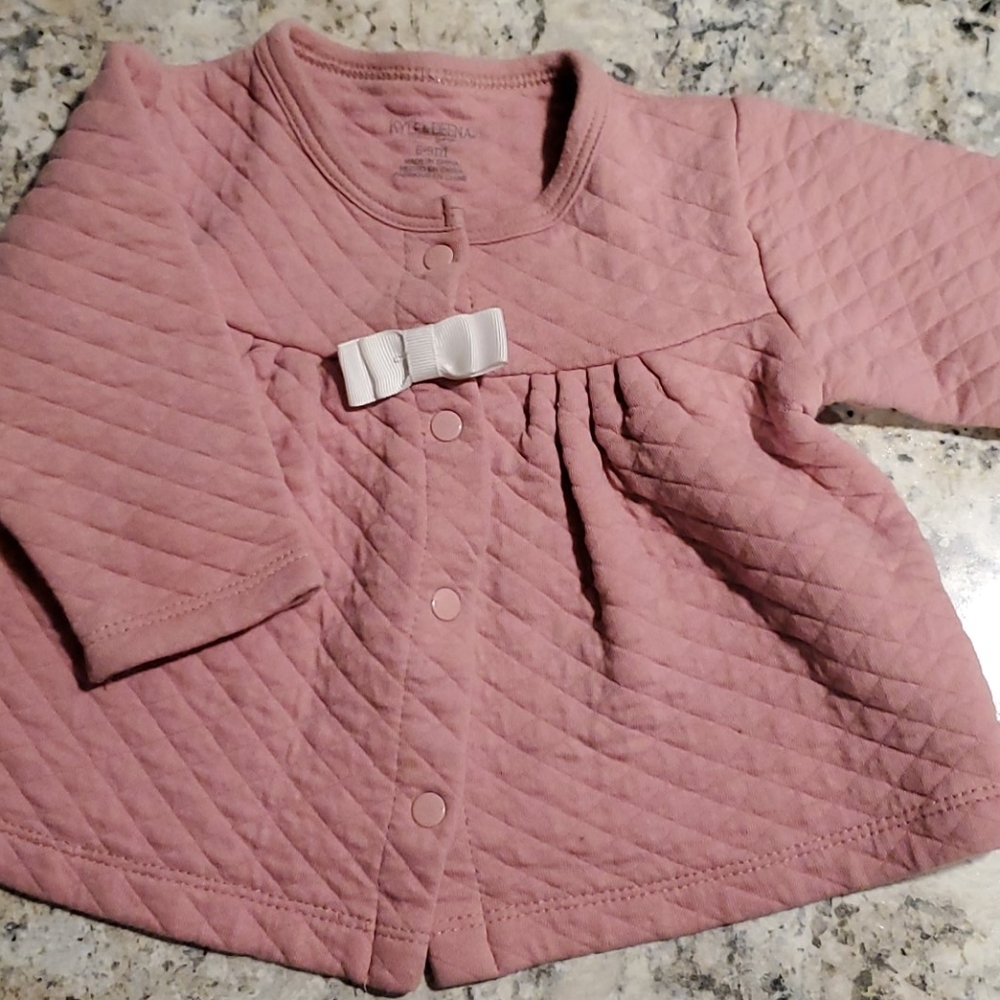 Pink Jacket with White Bow